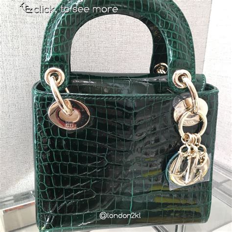 green mini lady dior|metallic lady dior mini.